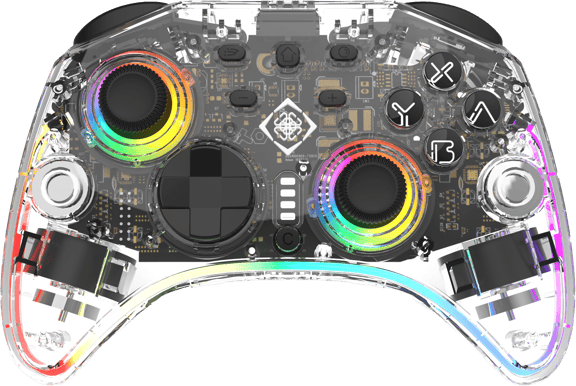 DELTACO Gaming Switch 2 kontroller BT - Transparent