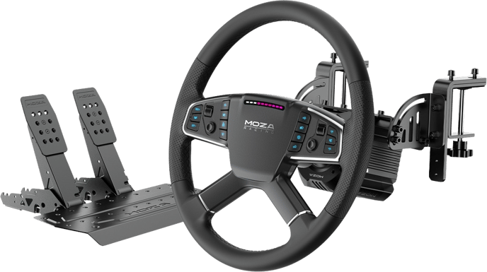 Moza - R5 Pro Truck Driving Simulator Bundle