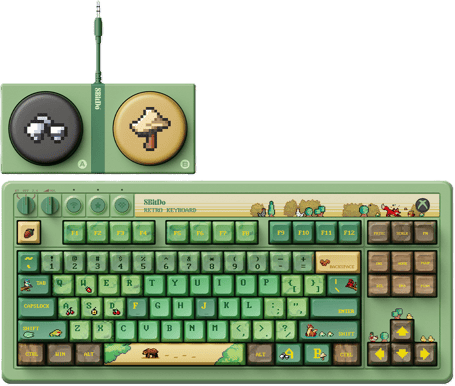 8BitDo Mechanical Keyboard Xbox Forest Ed.