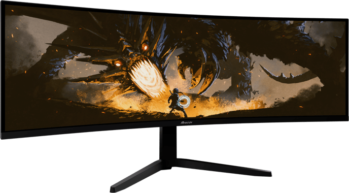 Arozzi Nova 49" Curved v2 Black VA DQHD (1500R) 165Hz