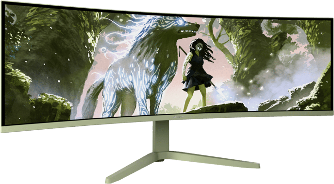 Arozzi Nova 49" Curved v2 Forest Green VA DQHD (1500R) 165Hz