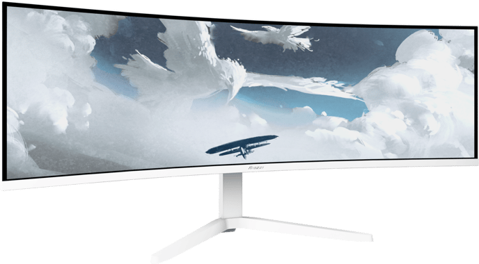 Arozzi Nova 49" Curved v2 White VA DQHD (1500R) 165Hz