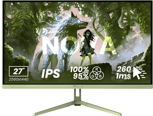 Arozzi Nova 27″ Forest Green IPS QHD 260Hz
