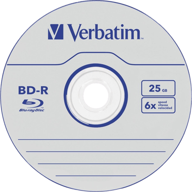 Verbatim BD-R SL Blue-ray 25GB 6x 25 Pack