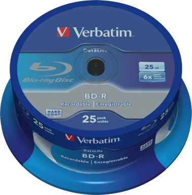 Verbatim BD-R SL Blue-ray 25GB 6x 25 Pack
