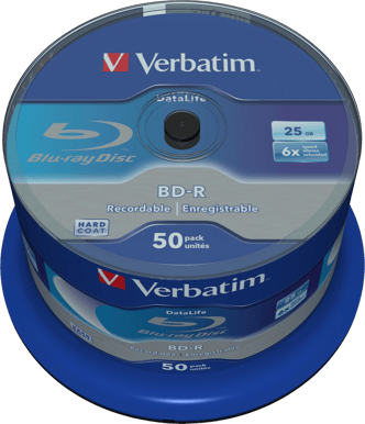 Verbatim BD-R SL Blue-ray 25GB 6x 50 Pack