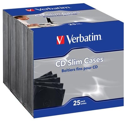 Verbatim CD fodral 25-pack Slim Jewel Case