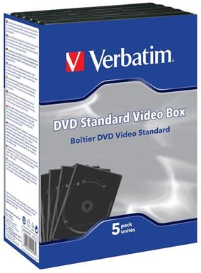 Verbatim DVD fodral 5-pack Svarta, 14mm