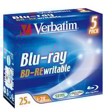 Verbatim BD-RE 2x 25GB/135min 5p Jewel Case