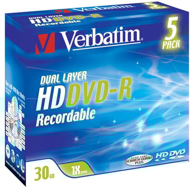 Verbatim HD DVD-R 30GB 5p Dual Layer 1X