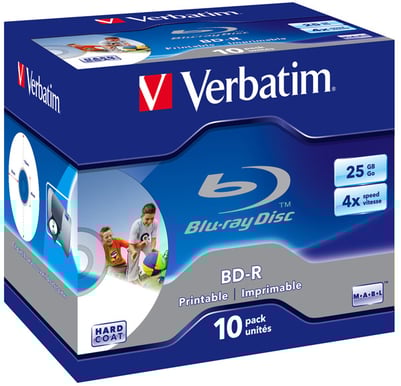 Verbatim BD-R 4x 25GB 10p Single, Printable