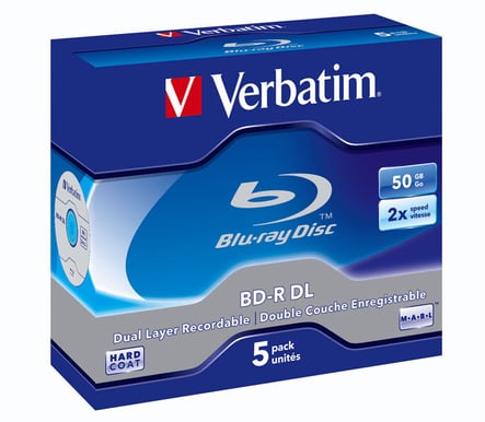 Verbatim BD-R DL 2x 50GB 5p Double Layer