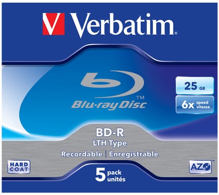 Verbatim BD-R 6x 25GB 5p Single Layer