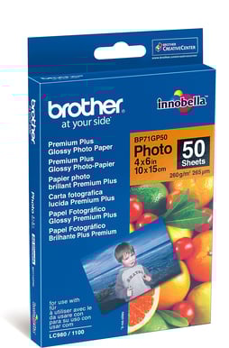 Brother Innobella Fotopapper BP71GP50 (10x15)
