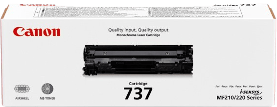 Toner Canon 737 Svart