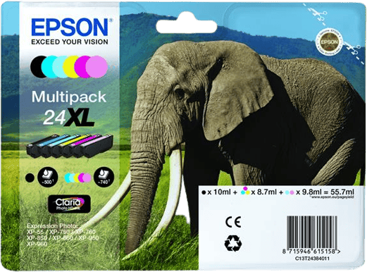 Bläckpatron Epson 24XL Värdepaket