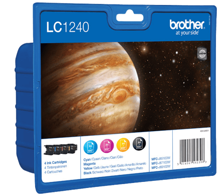 Bläckpatron Brother LC1240 Värdepaket
