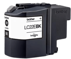 Bläckpatron Brother LC22EBK Svart