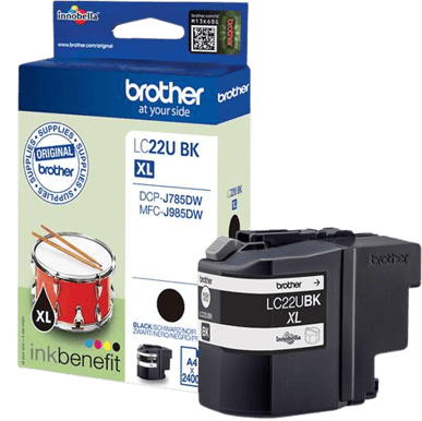 Bläckpatron Brother LC22UBK Svart