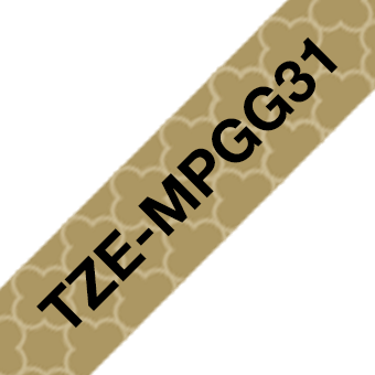 Brother TZEMPGG31 (laminerad tejp 12mm)