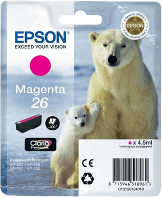 Bläckpatron Epson 26 Magenta