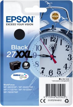 Bläckpatron Epson 27XXL Svart