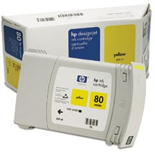 Bläckpatron HP 80 Gul