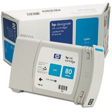 Bläckpatron HP 80 Cyan
