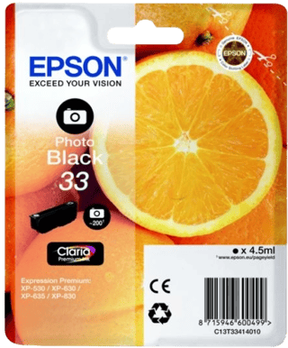 Bläckpatron Epson 33 Fotosvart