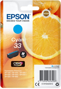 Bläckpatron Epson 33 Cyan