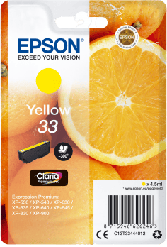 Bläckpatron Epson 33 Gul