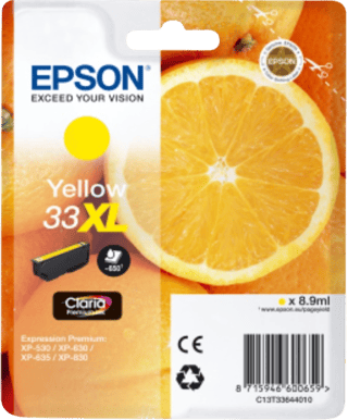 Bläckpatron Epson 33XL Gul