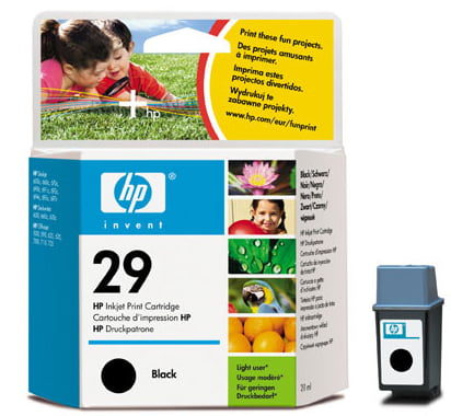 Bläckpatron HP Nr 29 Svart