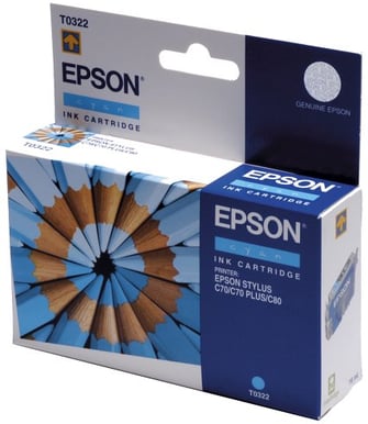 Bläckpatron Epson T0322 Cyan