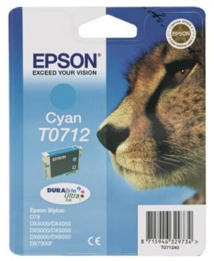 Bläckpatron Epson T0712 Cyan