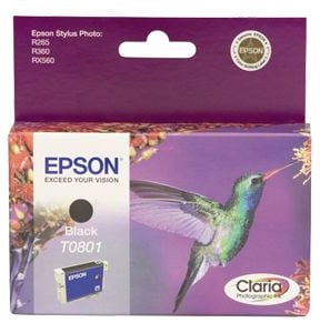 Bläckpatron Epson T0801 Svart