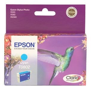 Bläckpatron Epson T0802 Cyan