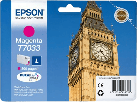 Bläckpatron Epson T7033 Magenta L