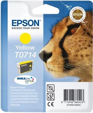 Bläckpatron Epson T0714 Gul