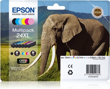 Bläckpatron Epson T2438 Värdepaket XL