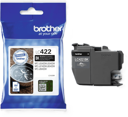 Bläckpatron Brother LC422BK Svart