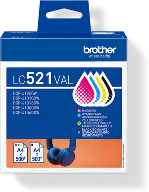 Brother LC521VAL Värdepaket