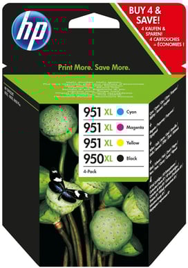 Bläckpatron HP 950XL/951XL Värdepaket C/M/Y/K