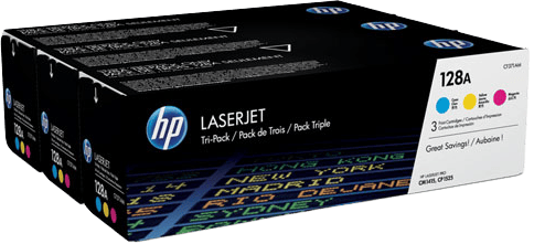 Toner HP 128A C/M/Y 3-pack