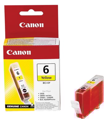 Bläckpatron Canon BCI-6Y Gul