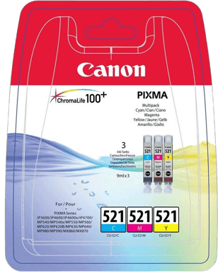 Bläckpatron Canon CLI-521 Värdepaket