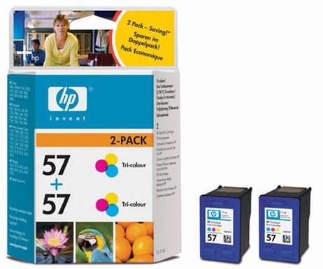 Bläckpatron HP Nr 57 3-färg, 2-pack