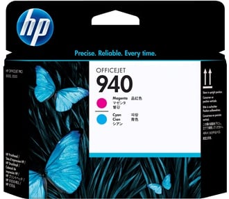 HP 940 Skrivhuvud för cyan och magenta