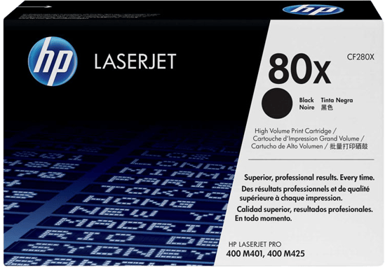 Toner HP 80X Svart