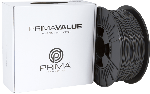 Prima Value PLA 1.75mm - 1kg - Mörkgrå